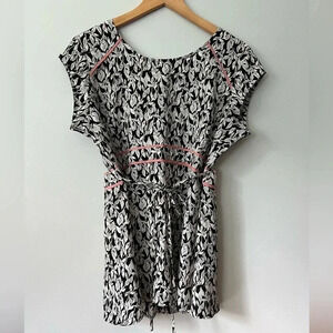 Motherhood  Maternity Short Sleeve Blouse with Tie | Large